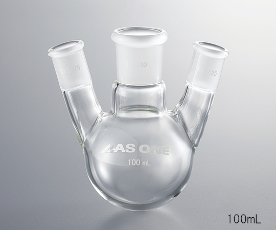 AS ONE 3-6522-03 FG3-052440-1 3 Neck Flask 500 Side Tube Ground Glass Joint 15/25